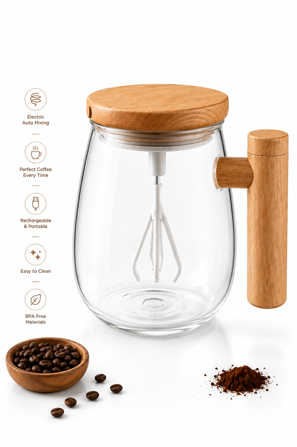 Electric Coffee Mixer Cup